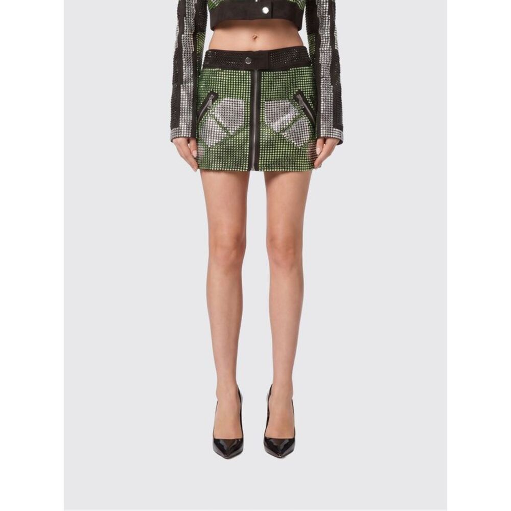 Philipp Plein Women Mini Skirt With Rhinestones Philipp Plein
